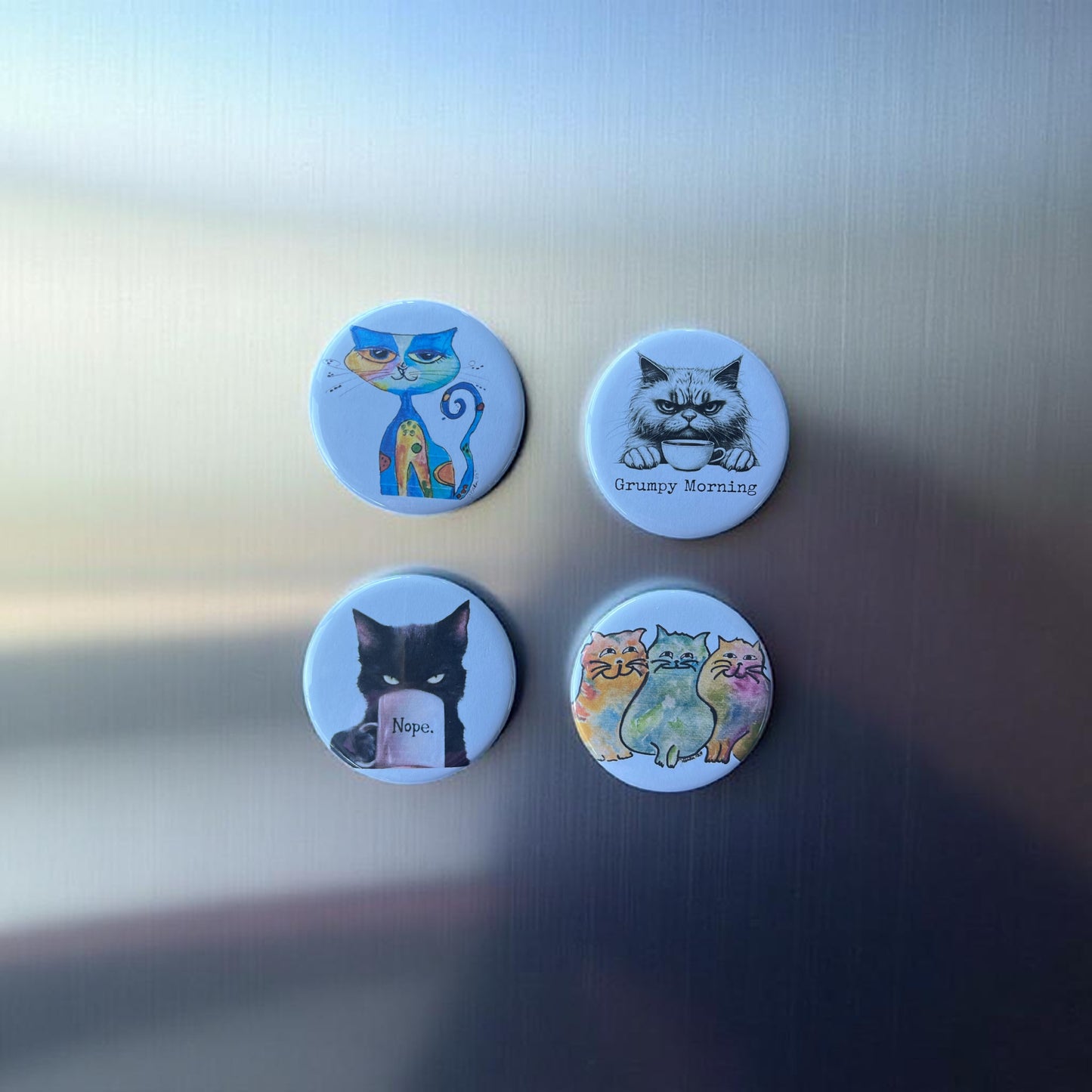 Cool Cats Refrigerator Magnet Set