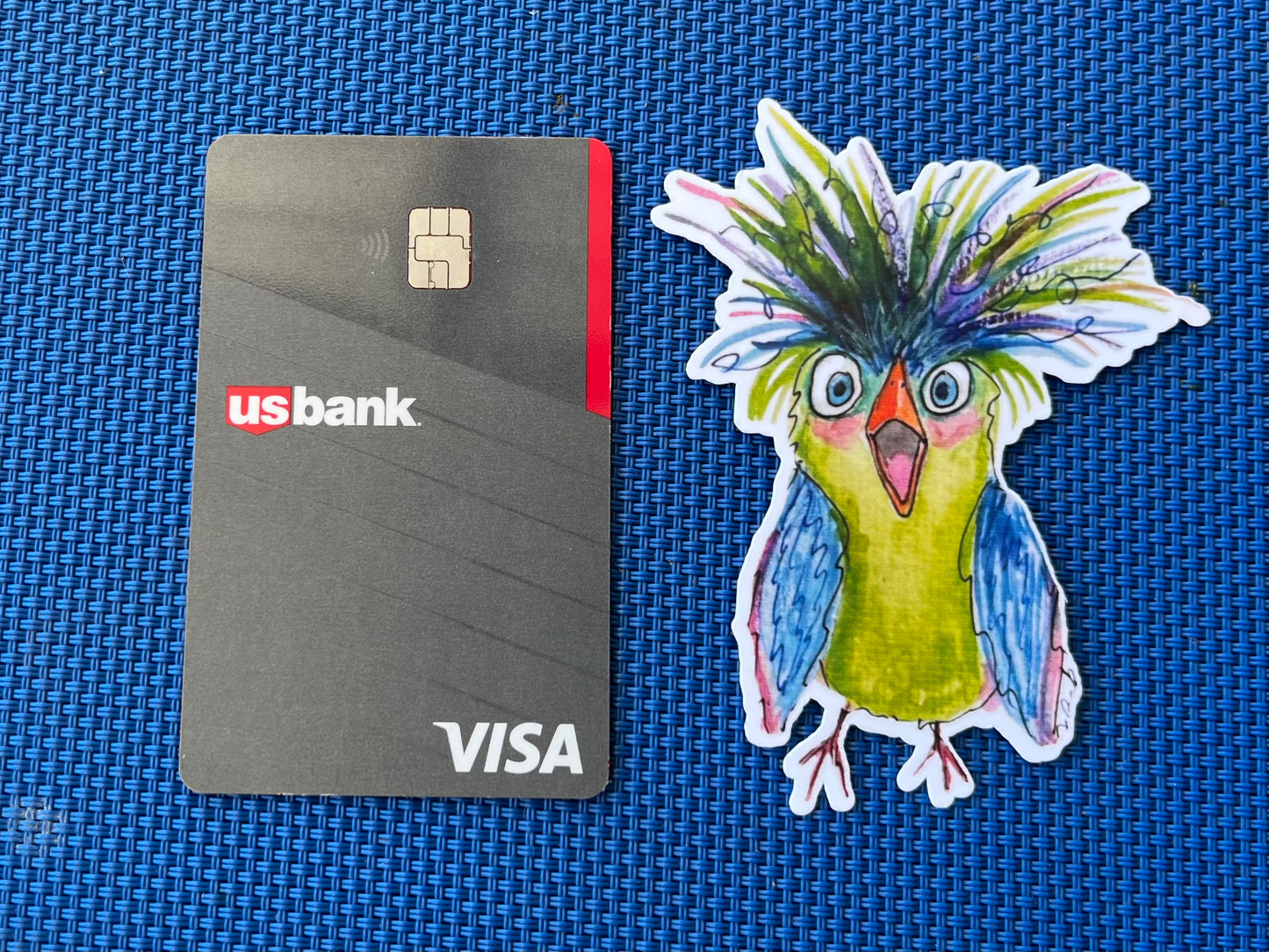 Surprized bird sticker FREE SHIPPING