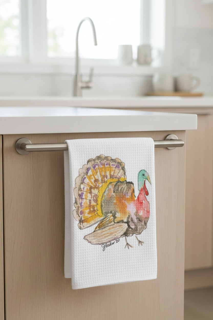 Turkey decorative dish towel