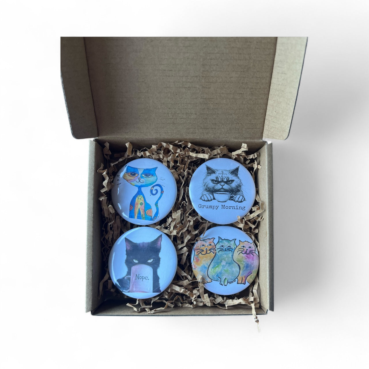 Cool Cats Refrigerator Magnet Set