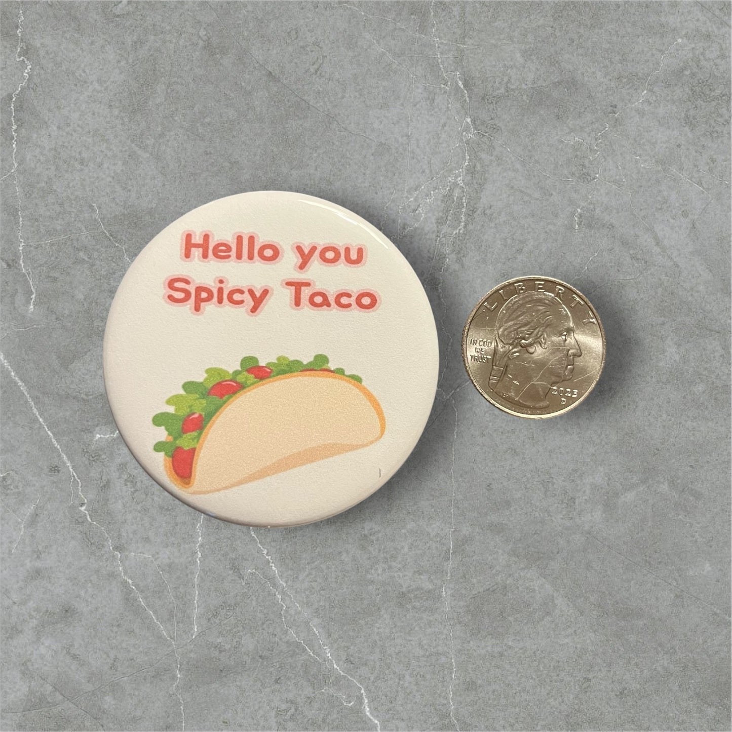 Spicy Taco Refrigerator Magnet