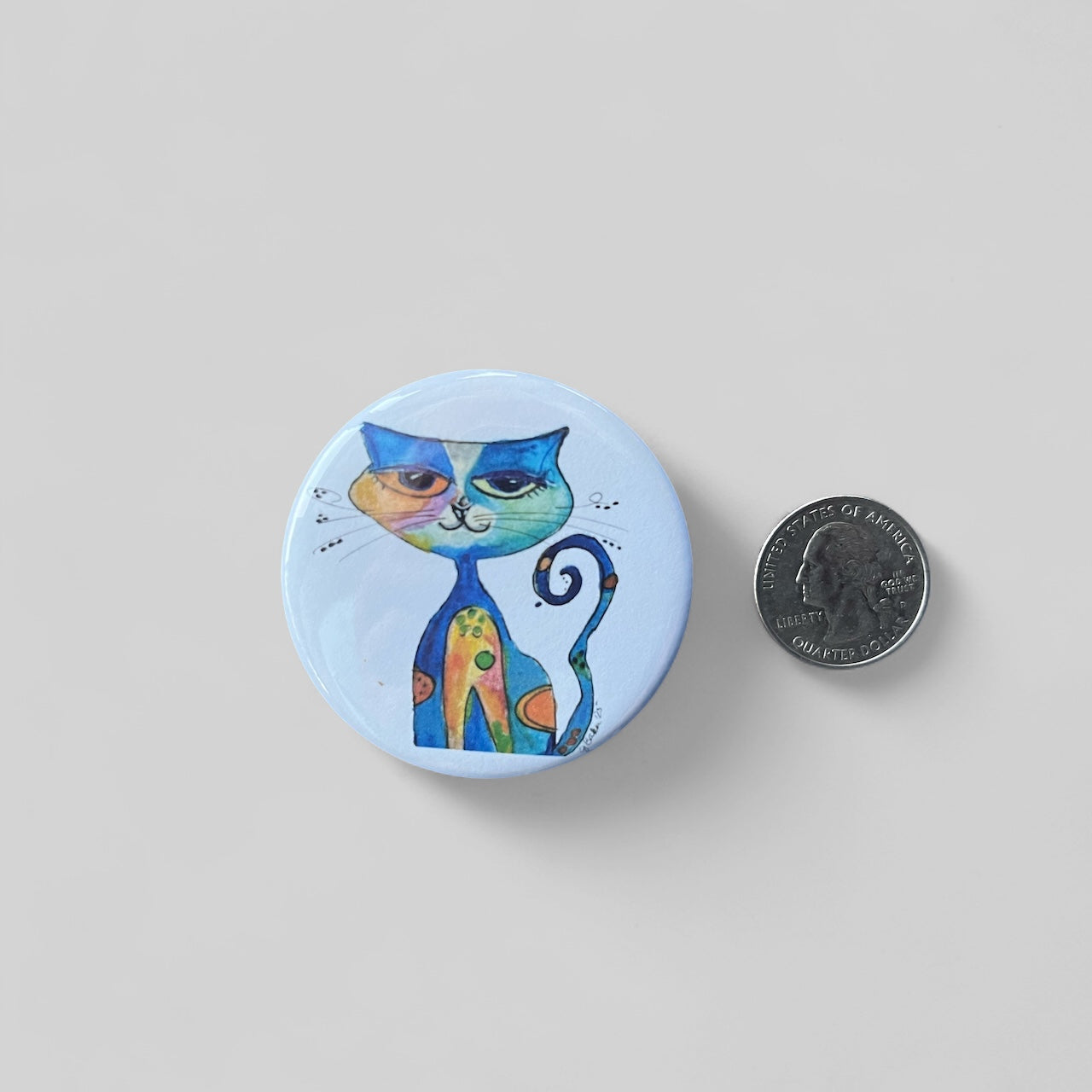 Whimsy Cat Refrigerator Magnet