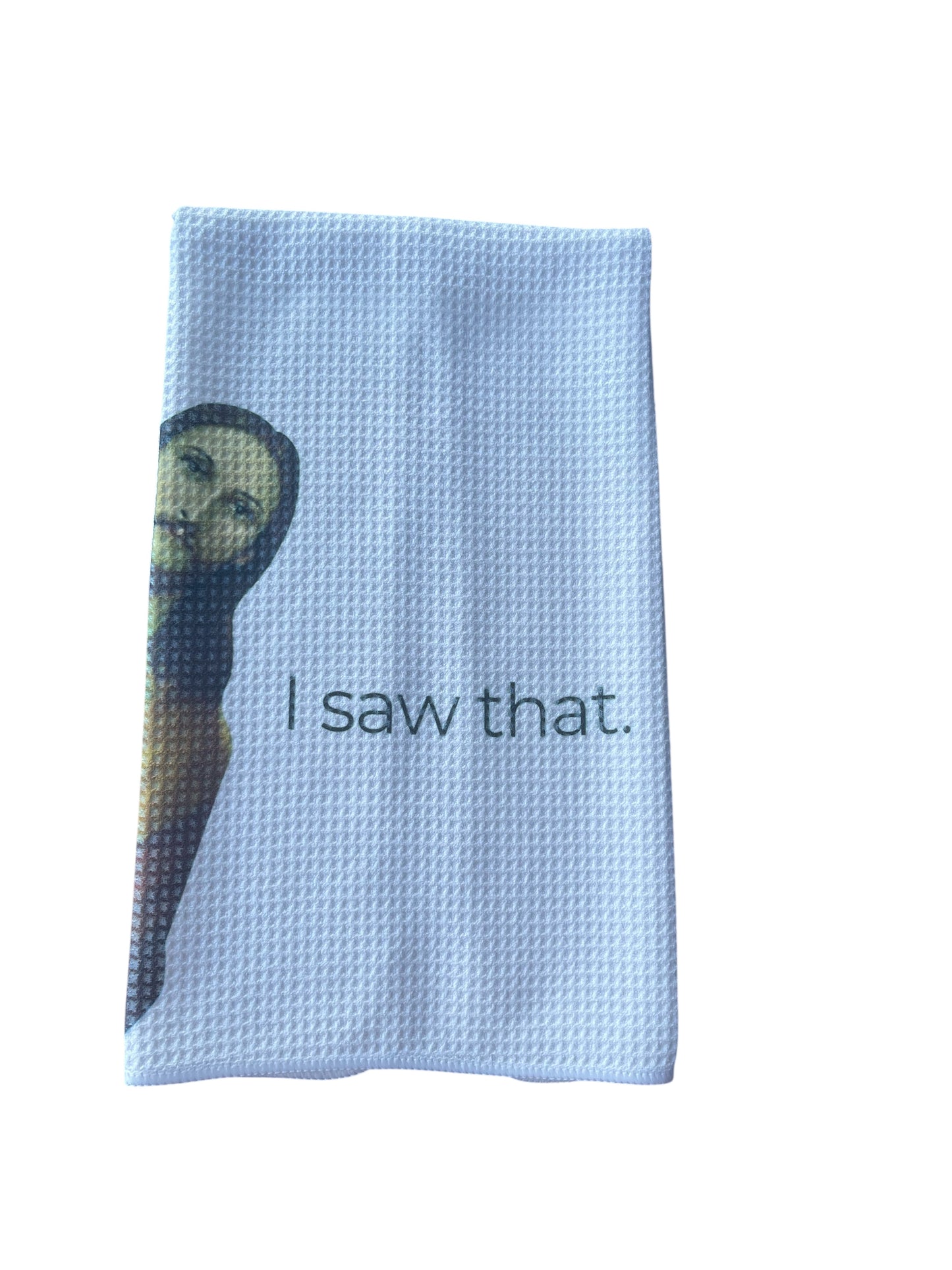 Jesus I saw that dish towel