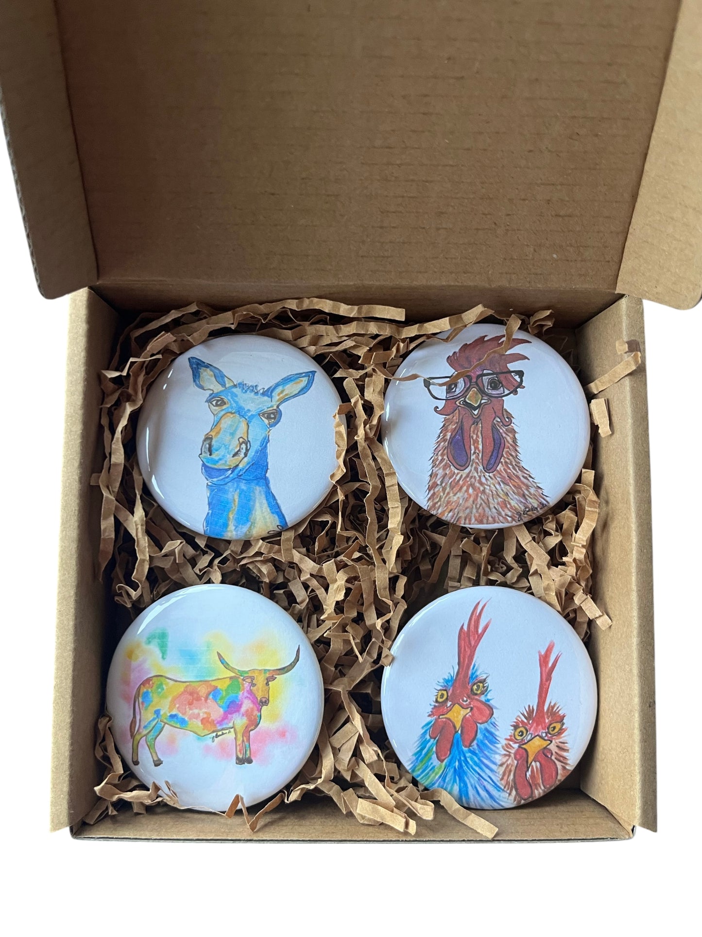 Barnyard Friends Refrigerator Magnet Set