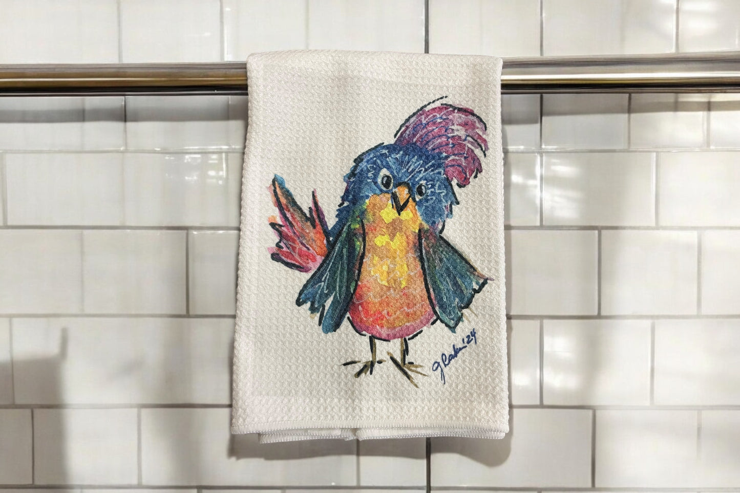 Little chicken kitchen towel