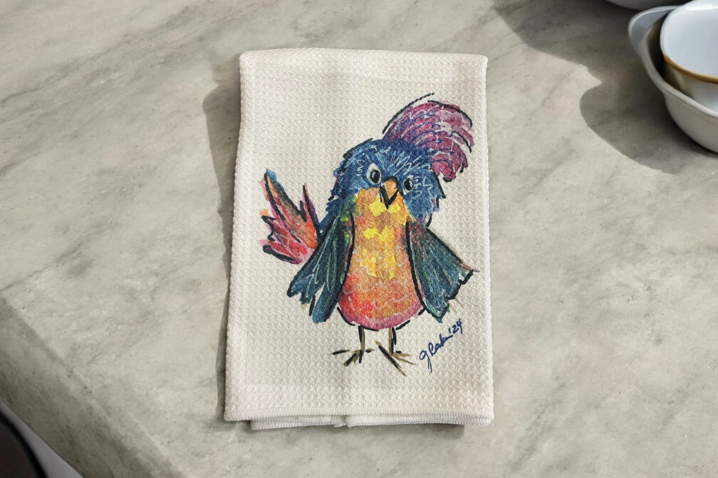 Little chicken kitchen towel