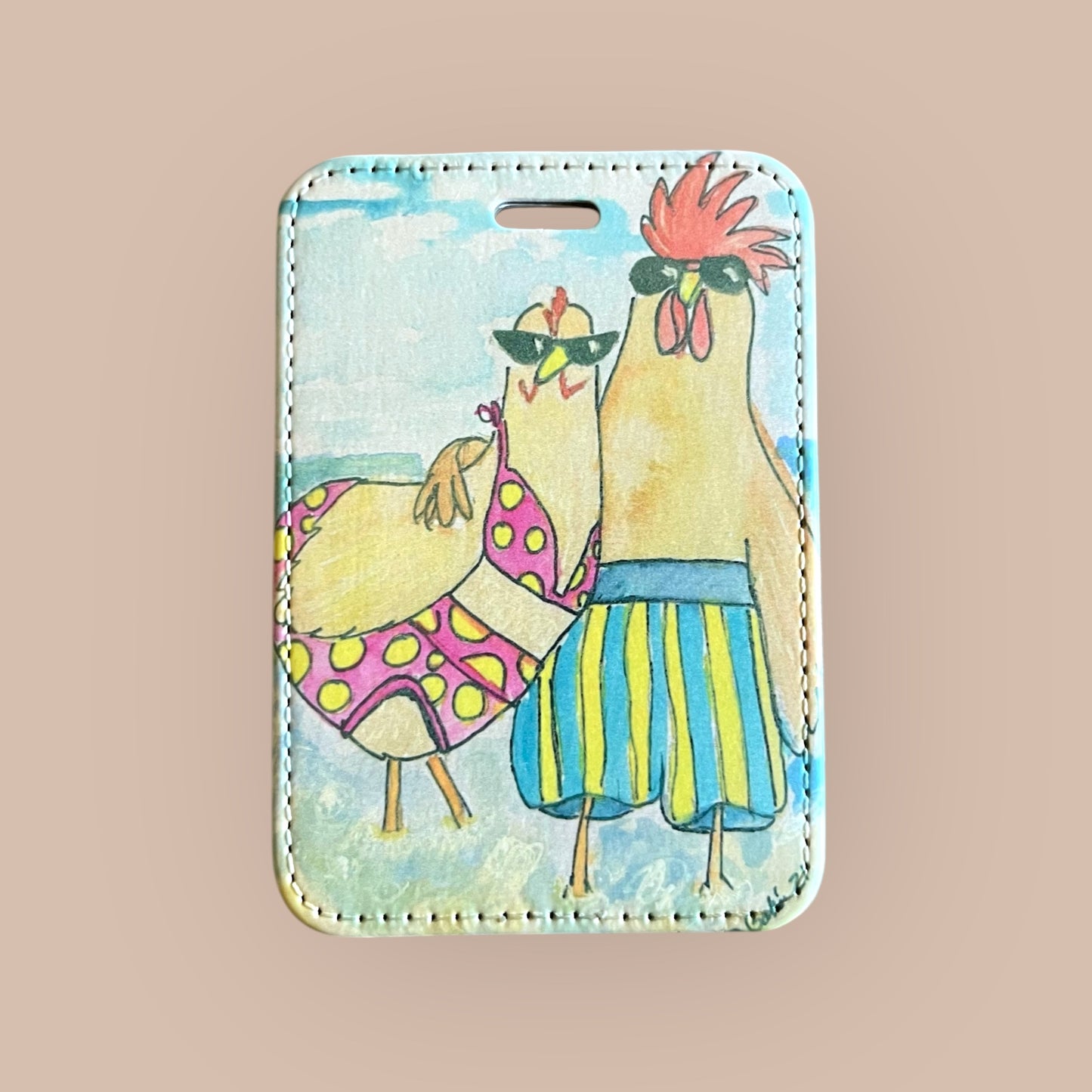 Birds on the Beach Luggage Tag
