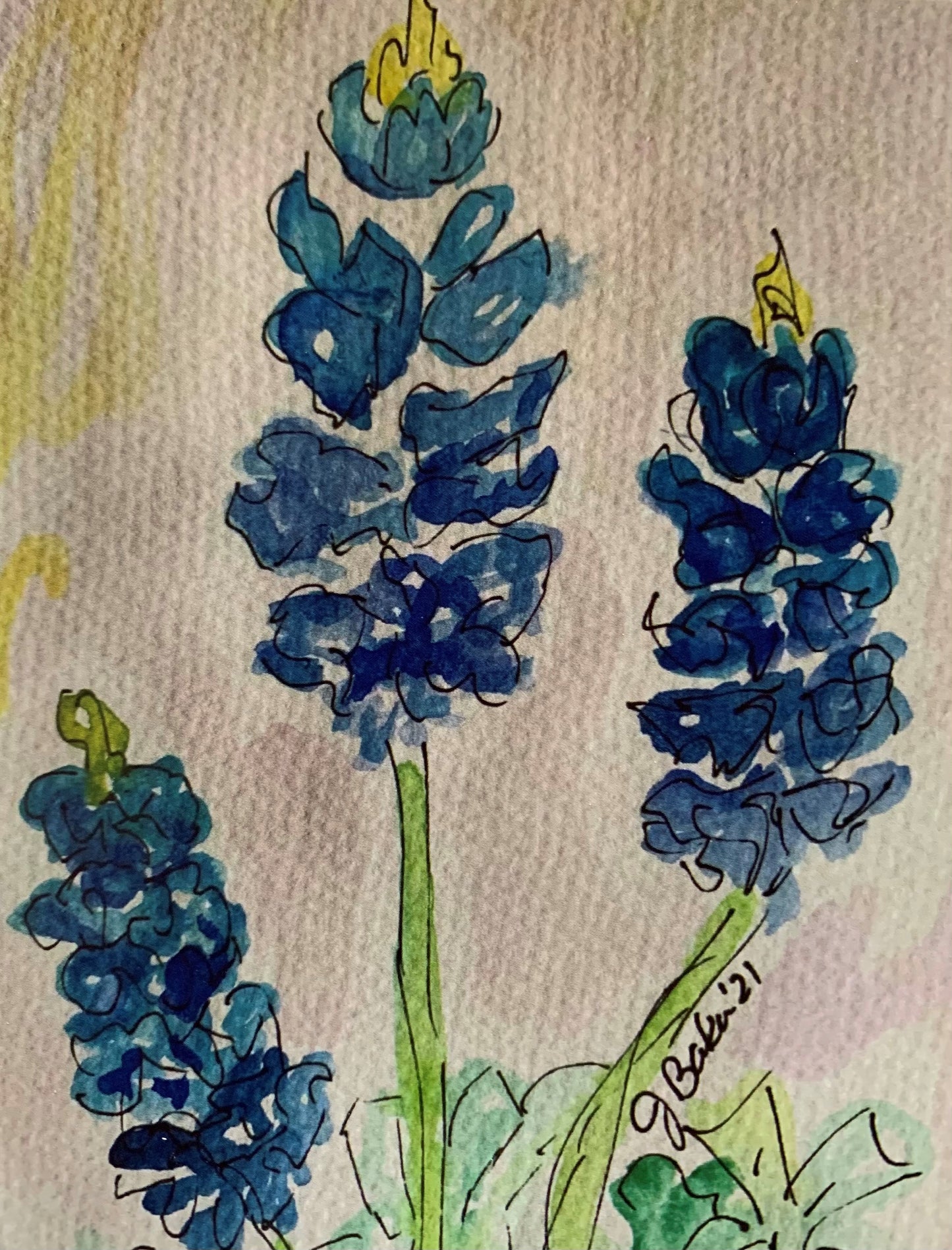 Bluebonnet Notecard