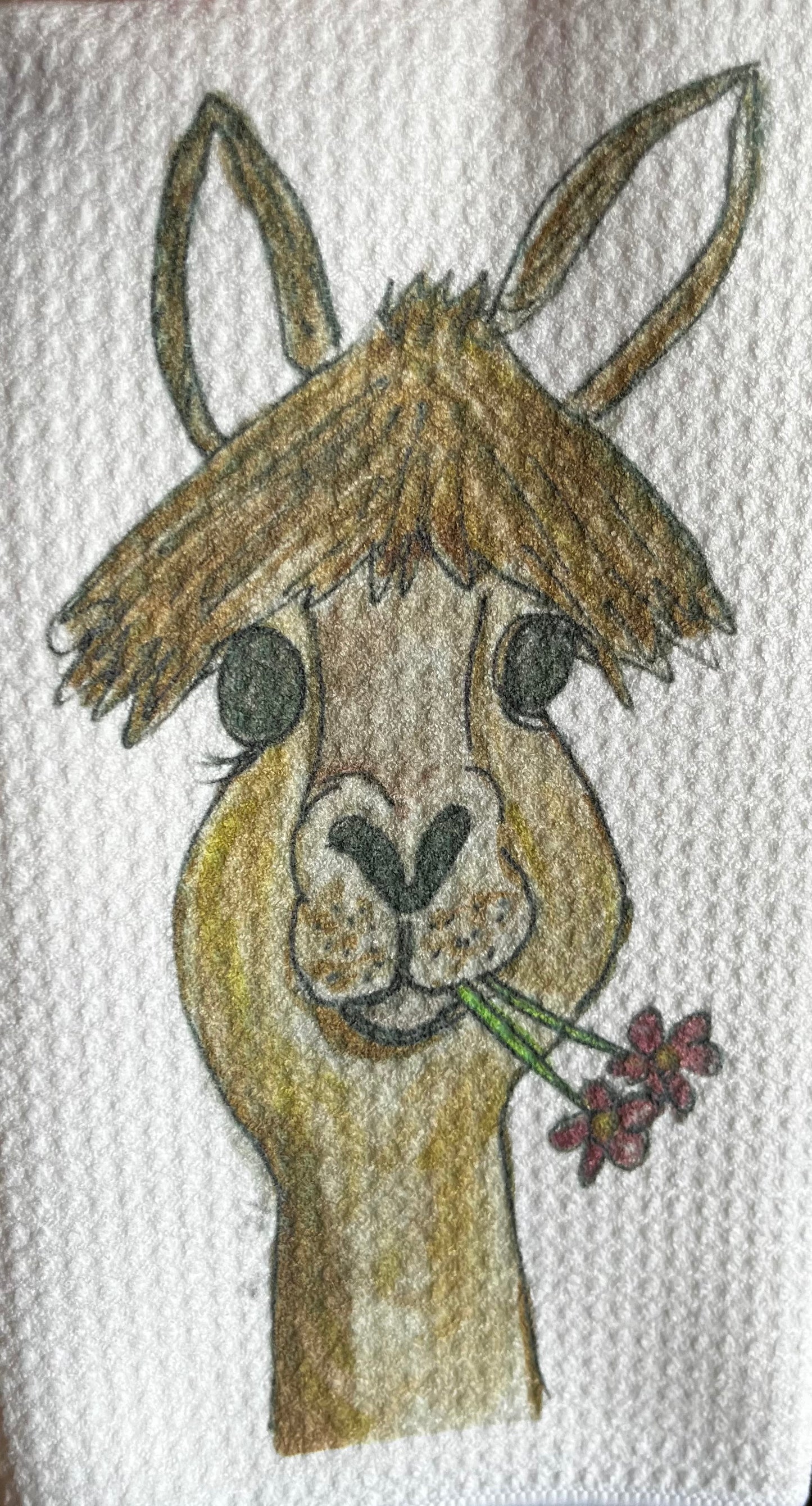 Llovely Llama kitchen dish towel