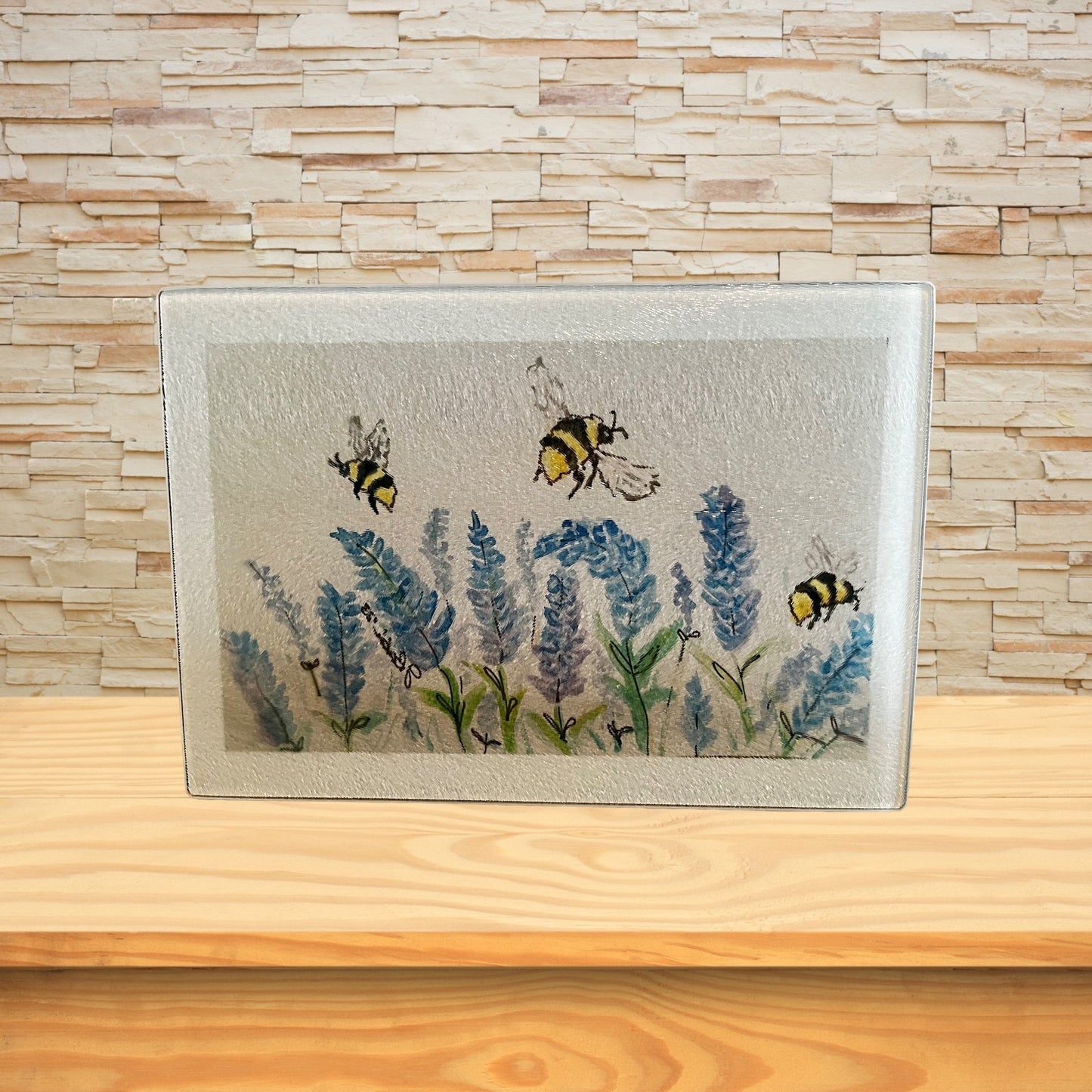 Texas Bluebonnets and Bees Cutting board
