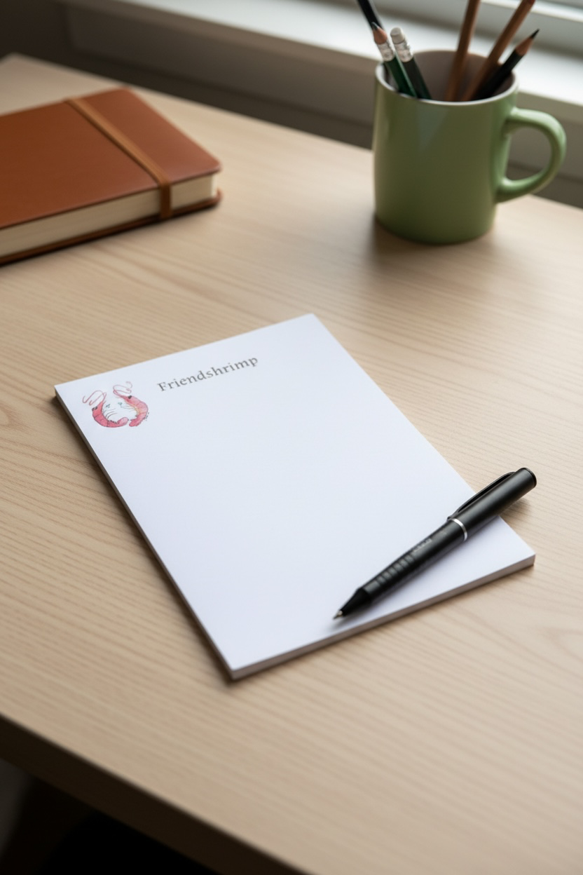 Friendshrimp notepad