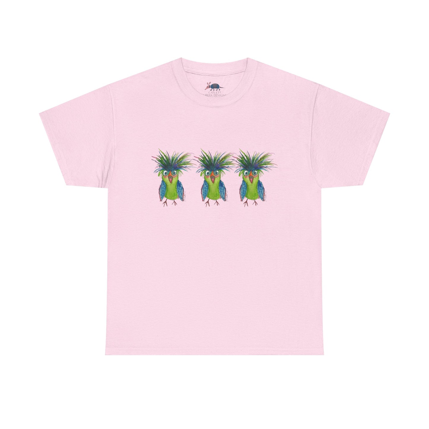 T-Shirt — Triple Tropical Parrot Graphic Tee