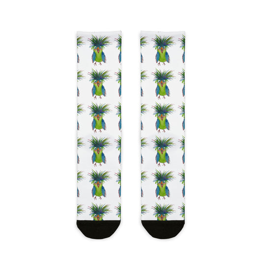 Surprized bird Crew socks