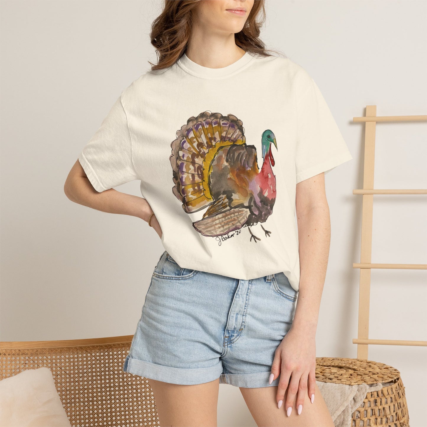 Turkey Watercolor T-Shirt —Thanksgiving Turkey Tee