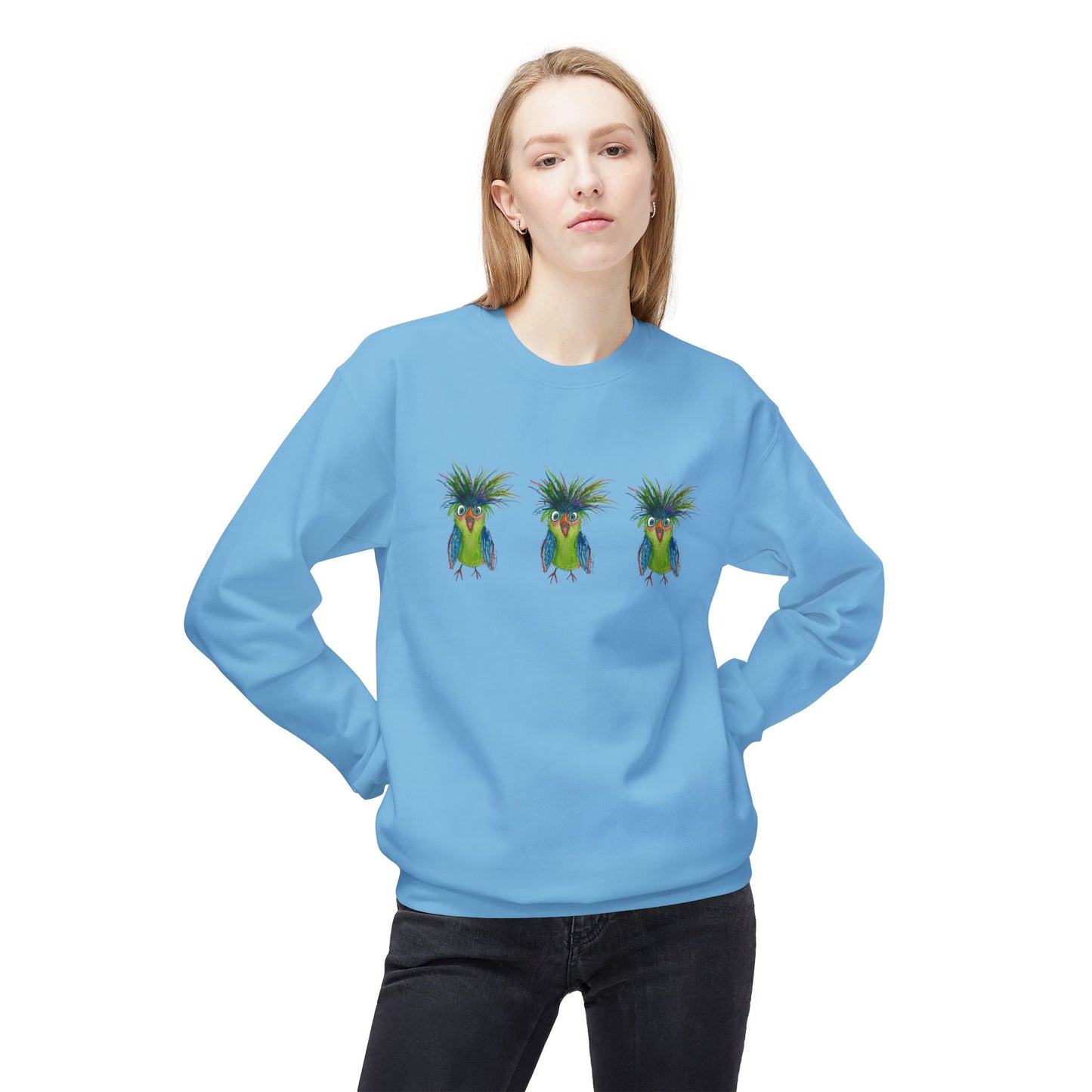 Tropical Cockatoo Crewneck Sweatshirt