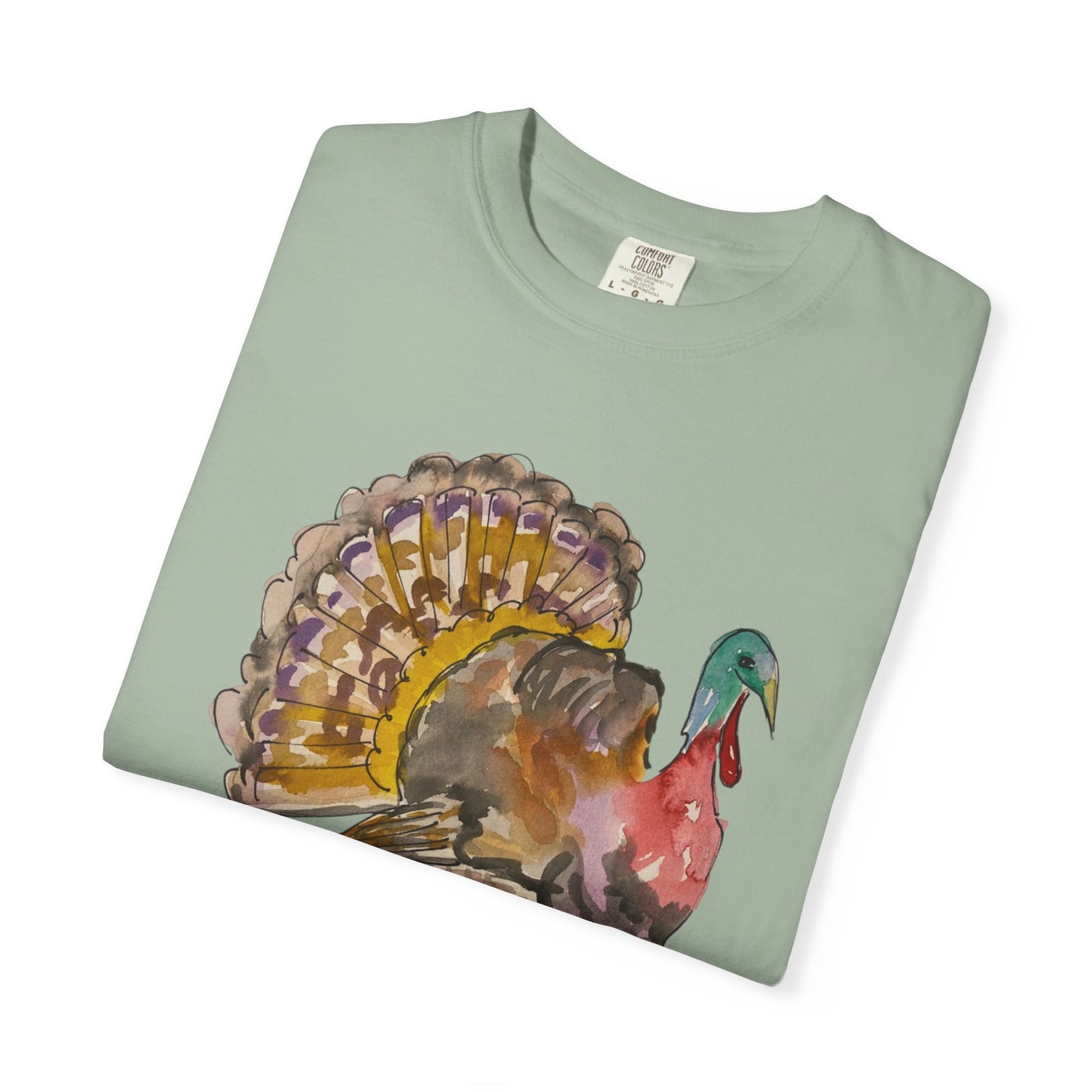 Turkey Watercolor T-Shirt —Thanksgiving Turkey Tee