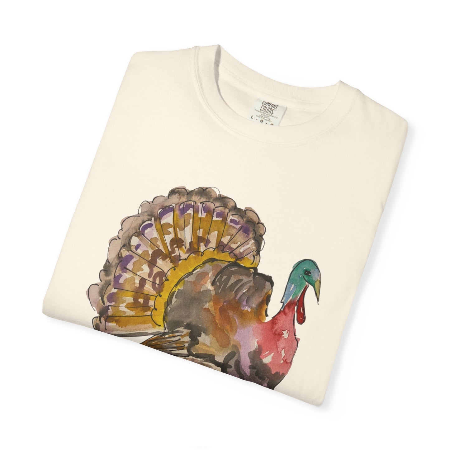 Turkey Watercolor T-Shirt —Thanksgiving Turkey Tee