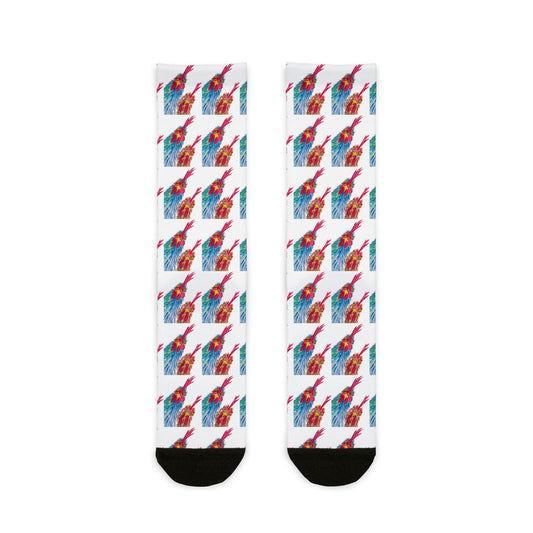Colorful Chicken Crew Socks