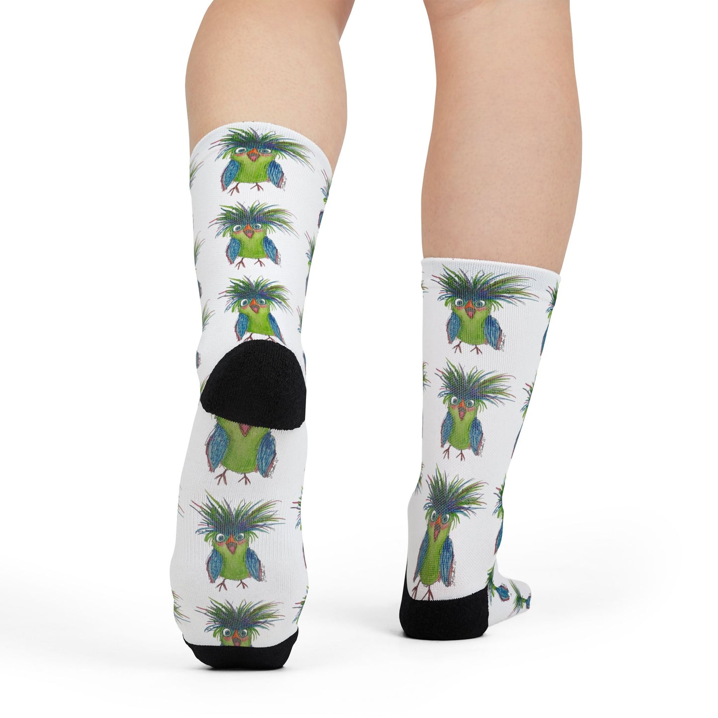 Surprized bird Crew socks
