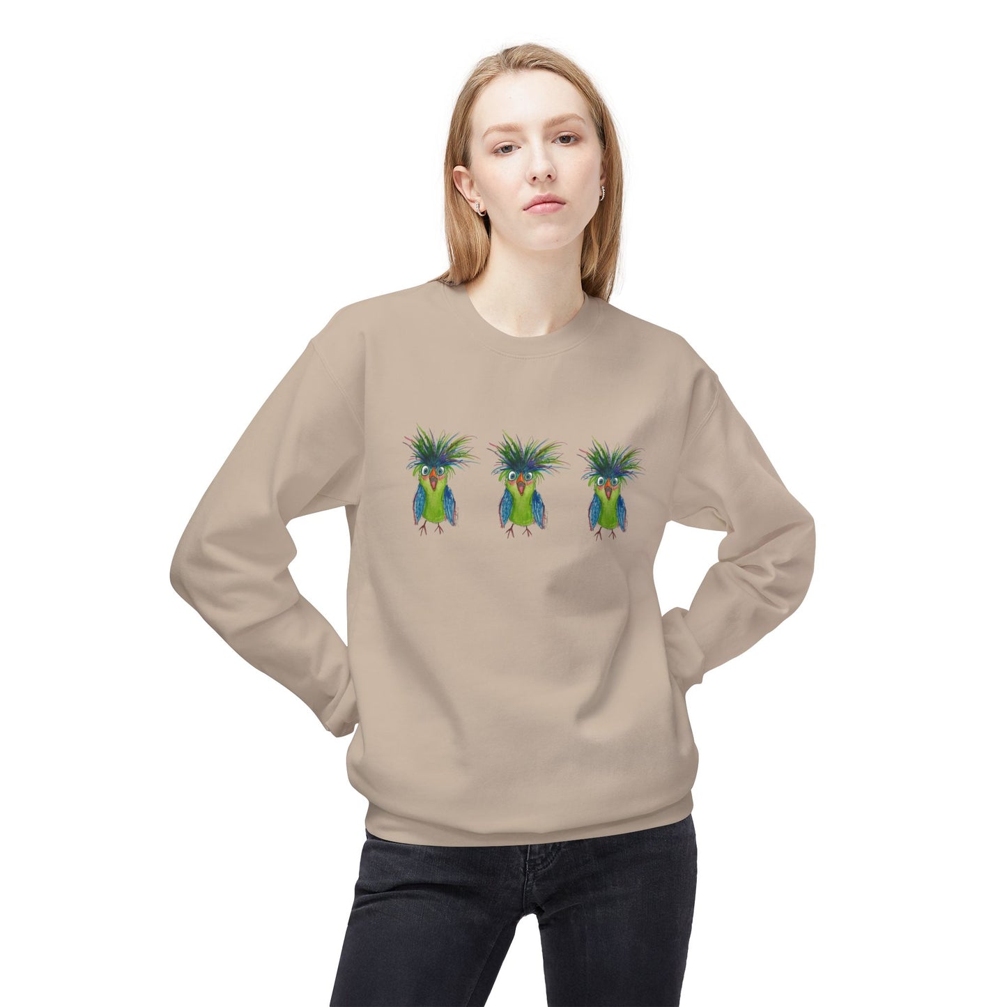 Tropical Cockatoo Crewneck Sweatshirt