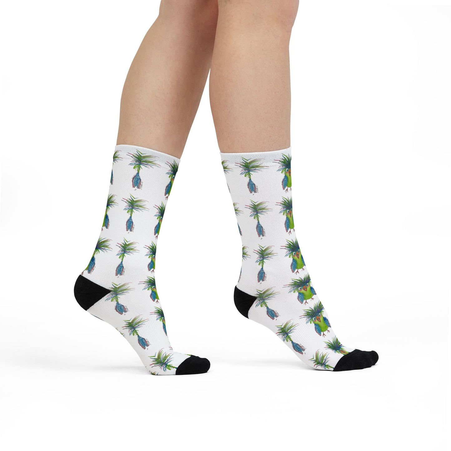 Surprized bird Crew socks
