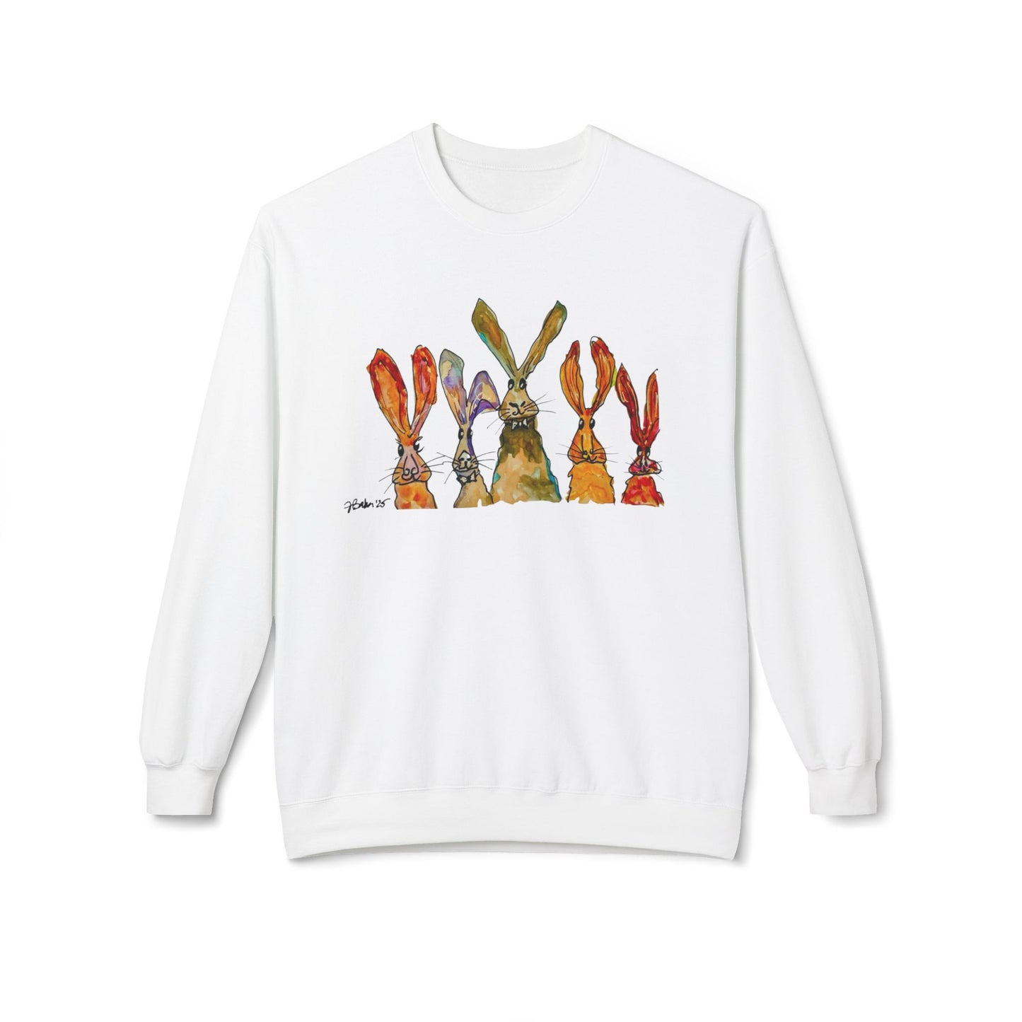 Bunny Row Softstyle Fleece Crewneck Sweatshirt