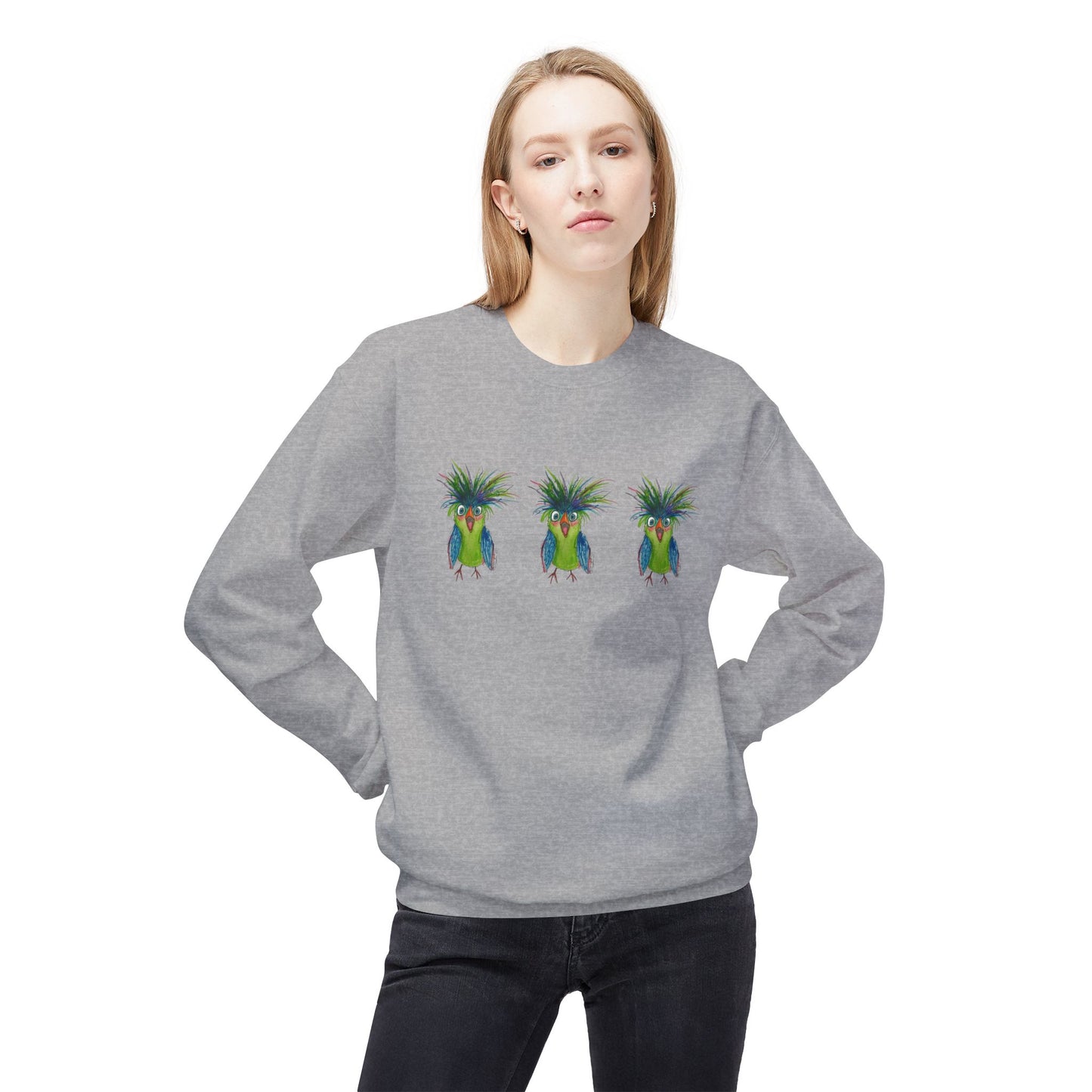 Tropical Cockatoo Crewneck Sweatshirt