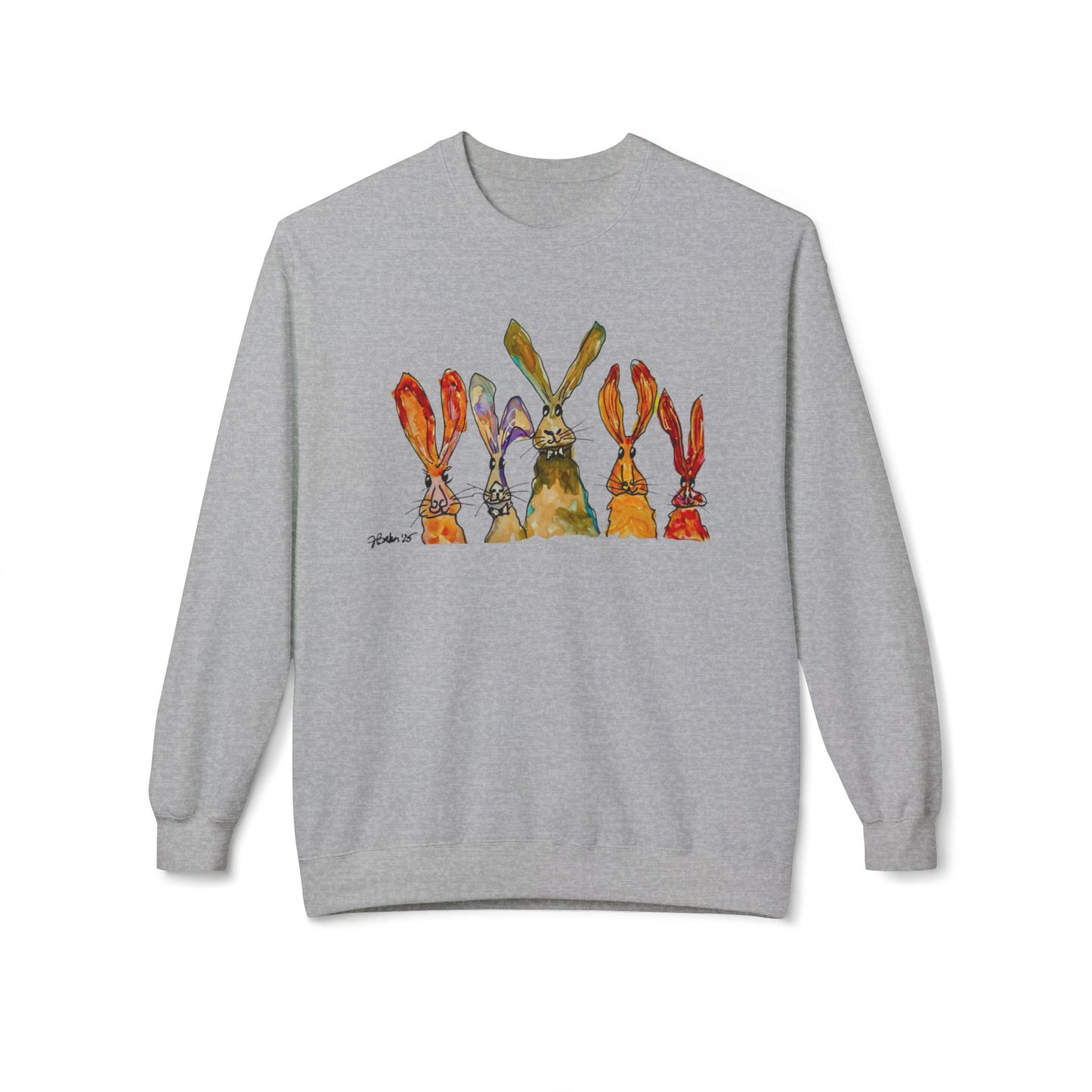 Bunny Row Softstyle Fleece Crewneck Sweatshirt