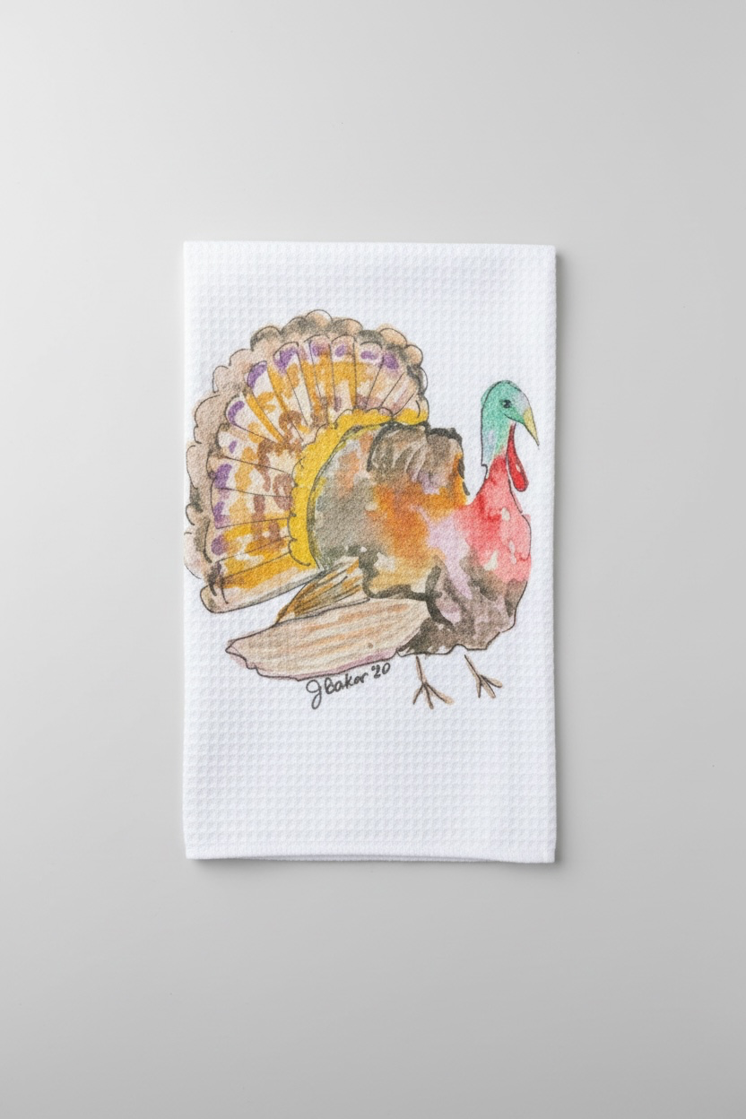Turkey decorative dish towel