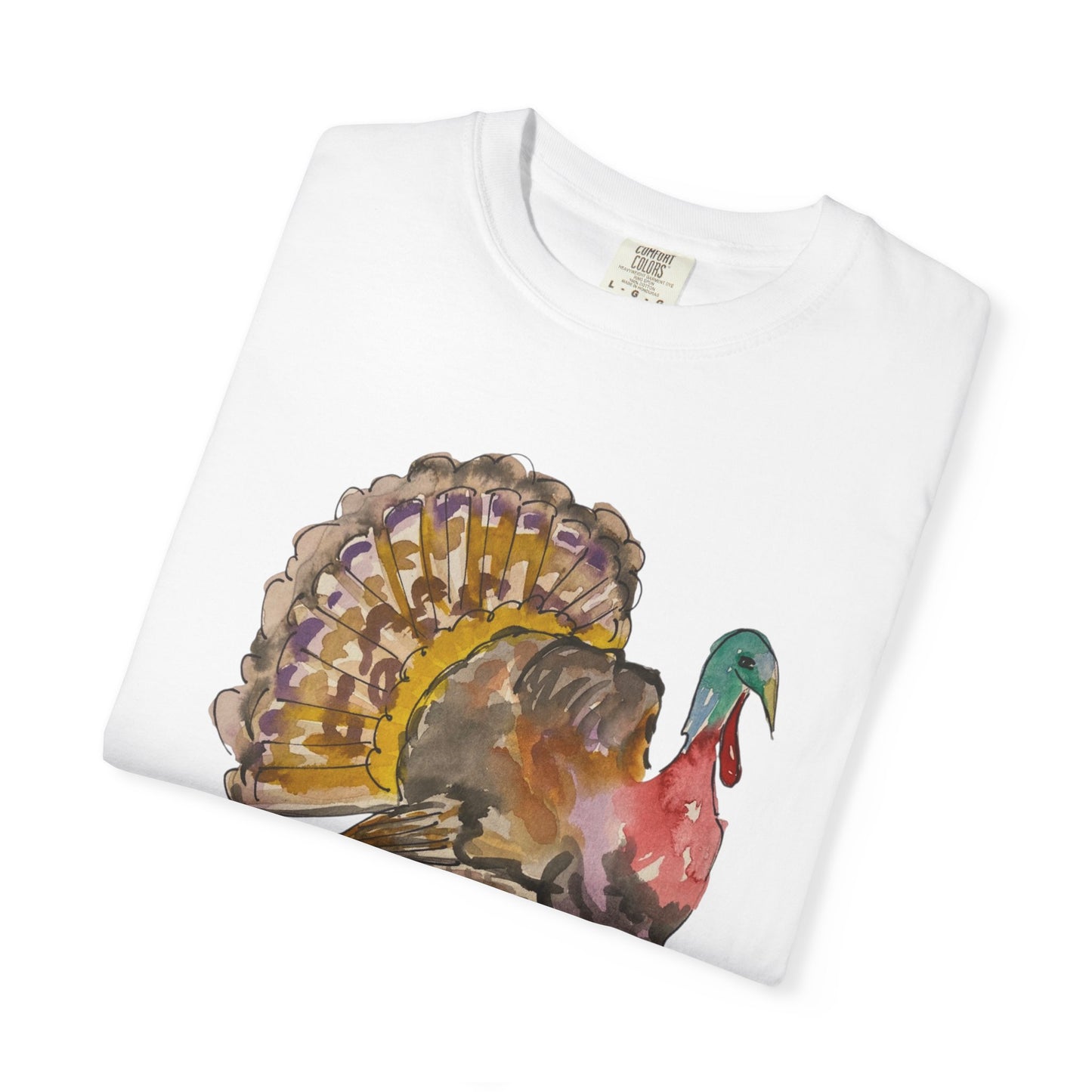 Turkey Watercolor T-Shirt —Thanksgiving Turkey Tee