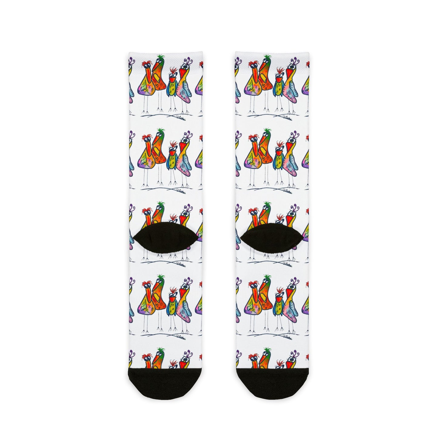 Colorful Bird Crew  Socks