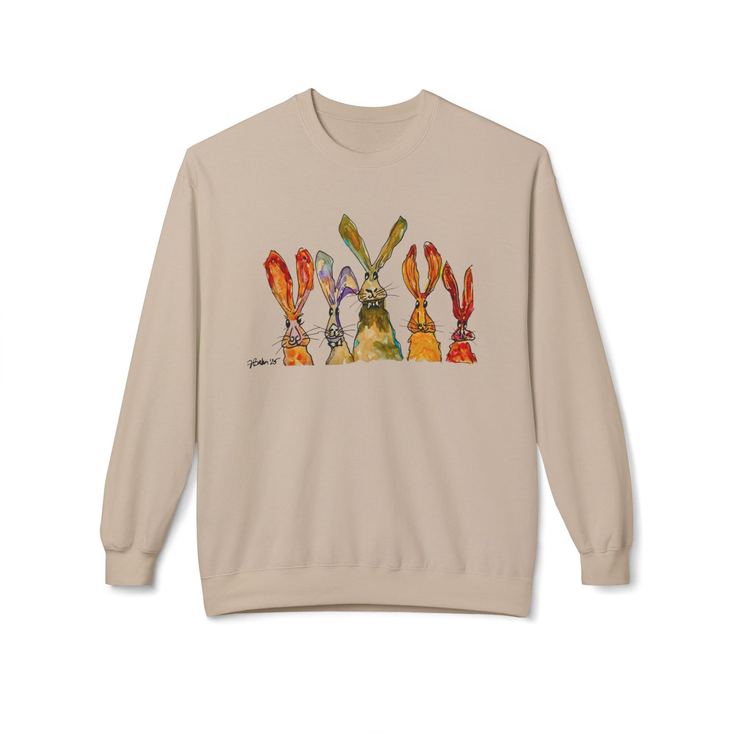 Bunny Row Softstyle Fleece Crewneck Sweatshirt