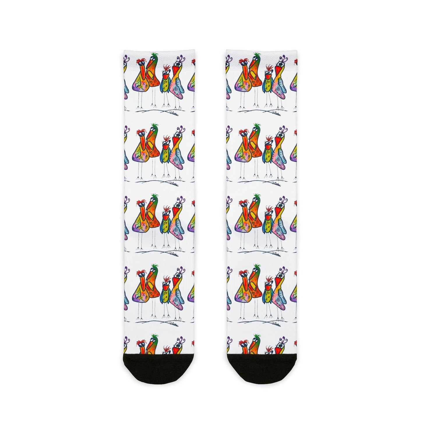 Colorful Bird Crew  Socks
