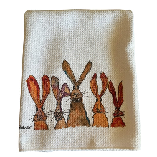 Rabbit Row kitchen dish towel