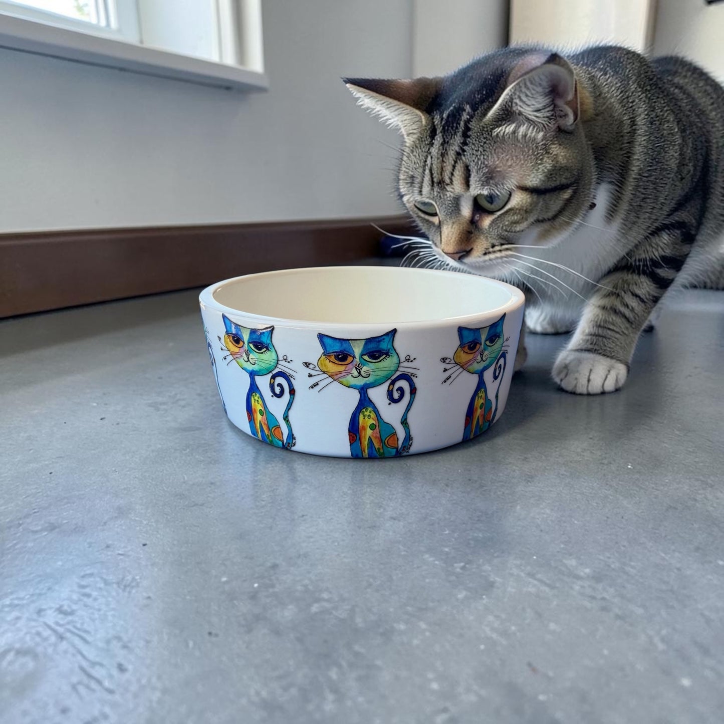 Whimsy cat food dish