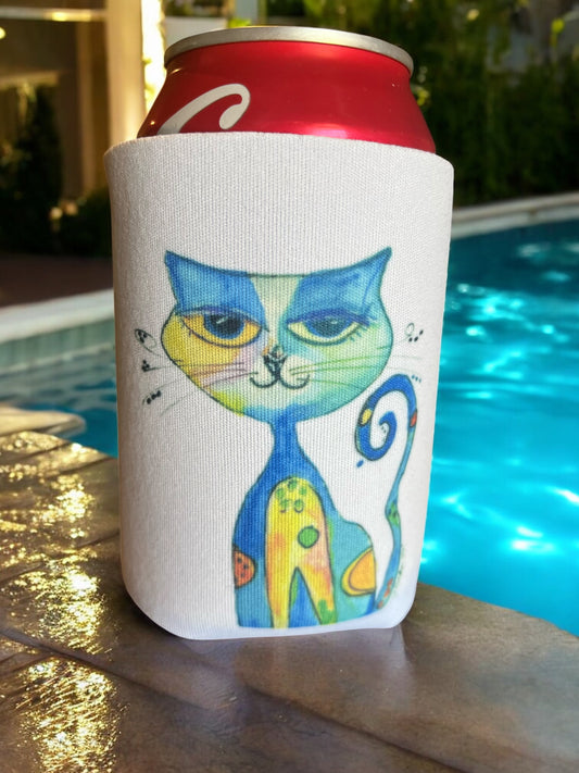 Whimsy Cat Can Coozie