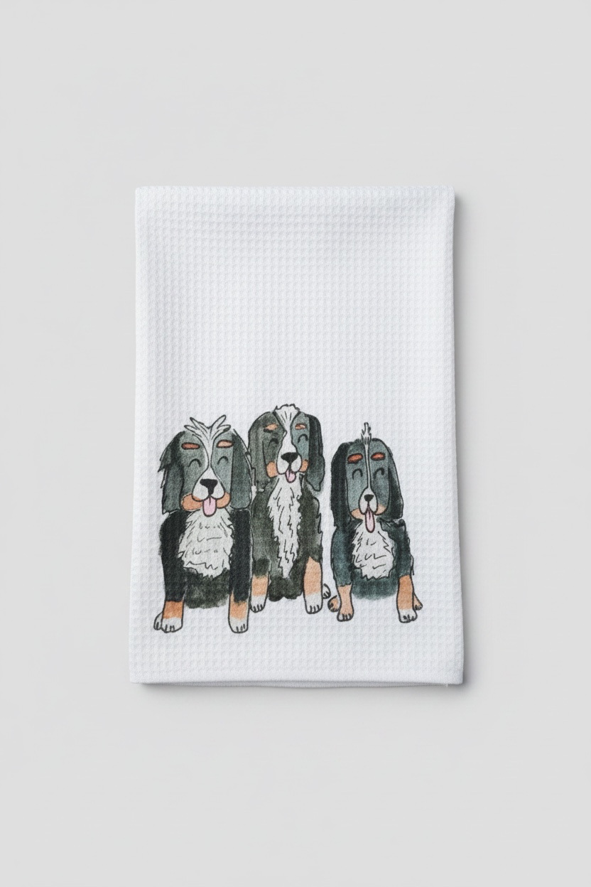Dog Days decorative dish towel