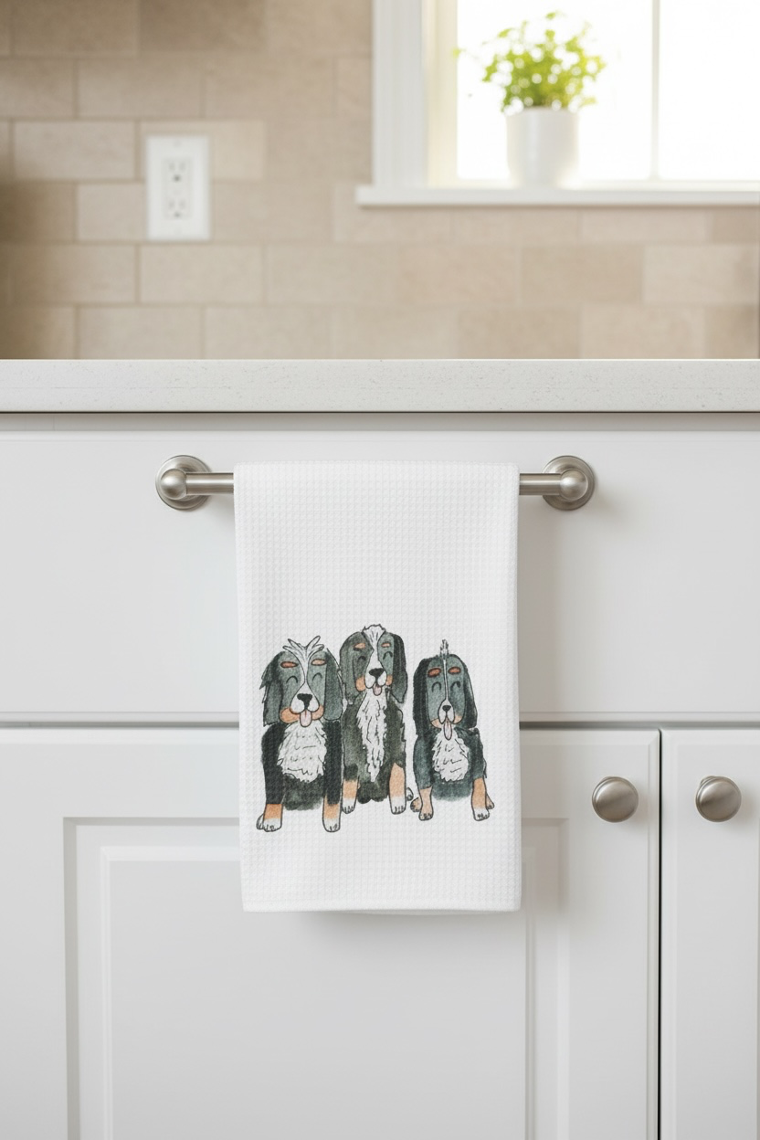 Dog Days decorative dish towel