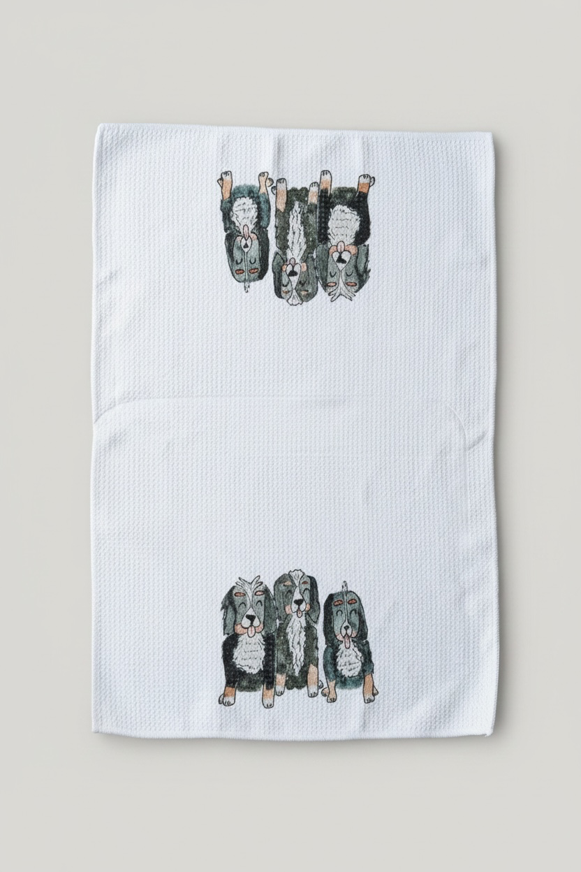 Dog Days decorative dish towel