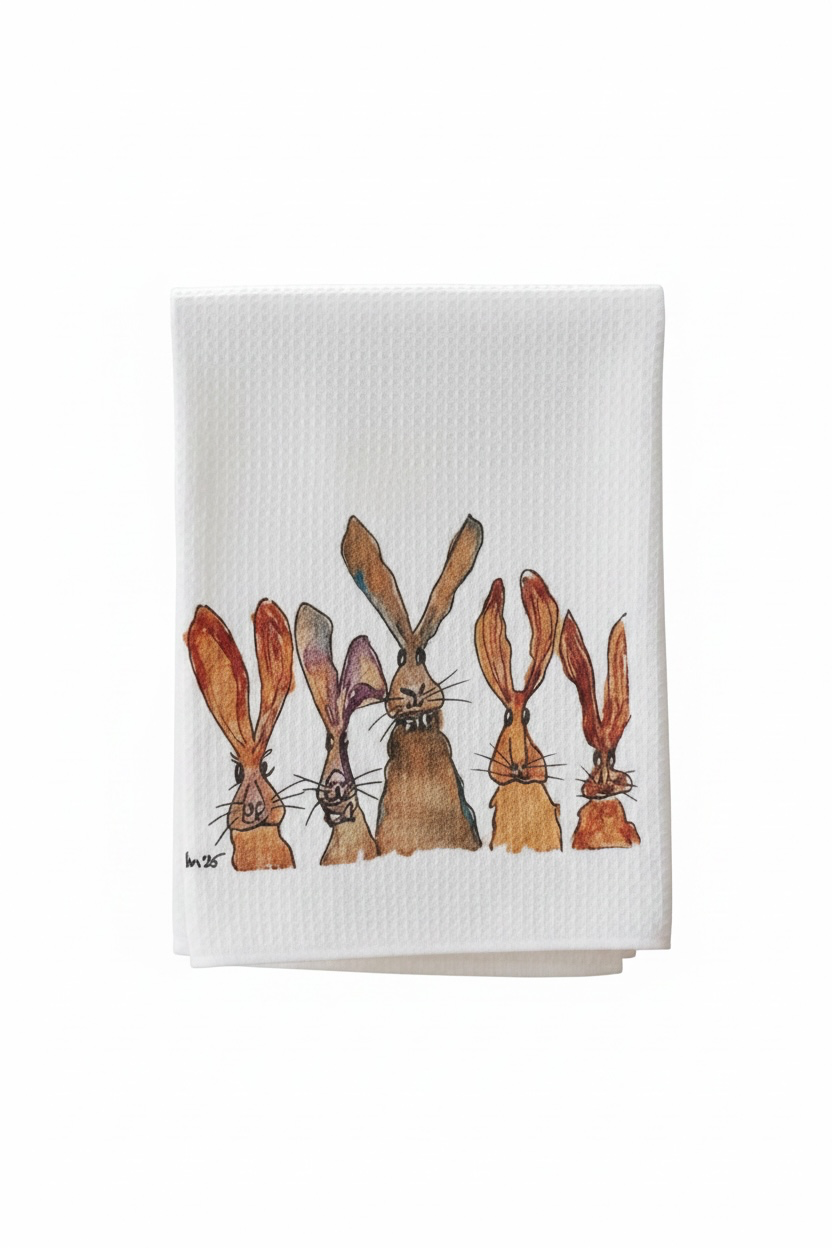 Rabbit Row kitchen dish towel