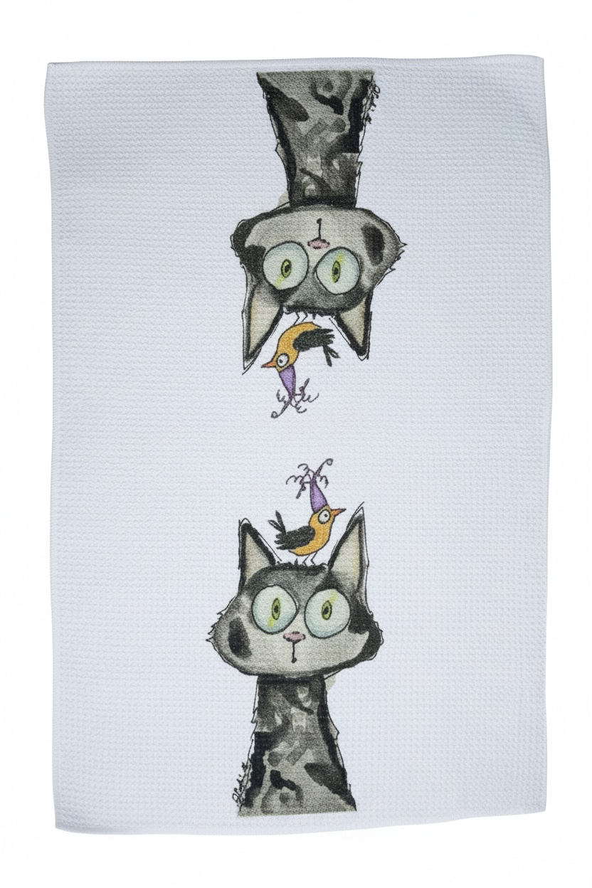 A little bird told me decorative towel