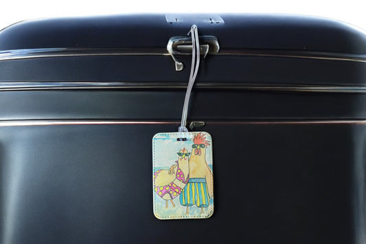 Birds on the Beach  Luggage Tag