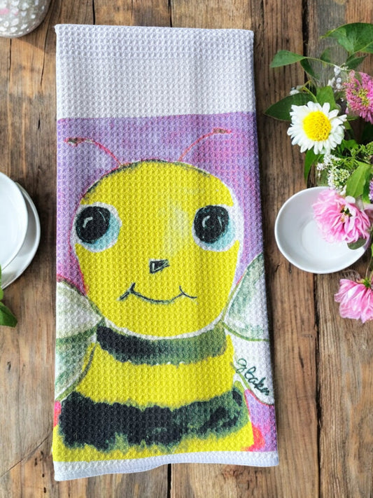 Decorative towel with a Bee