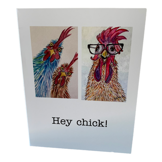 Hey Chick! Blank notecard