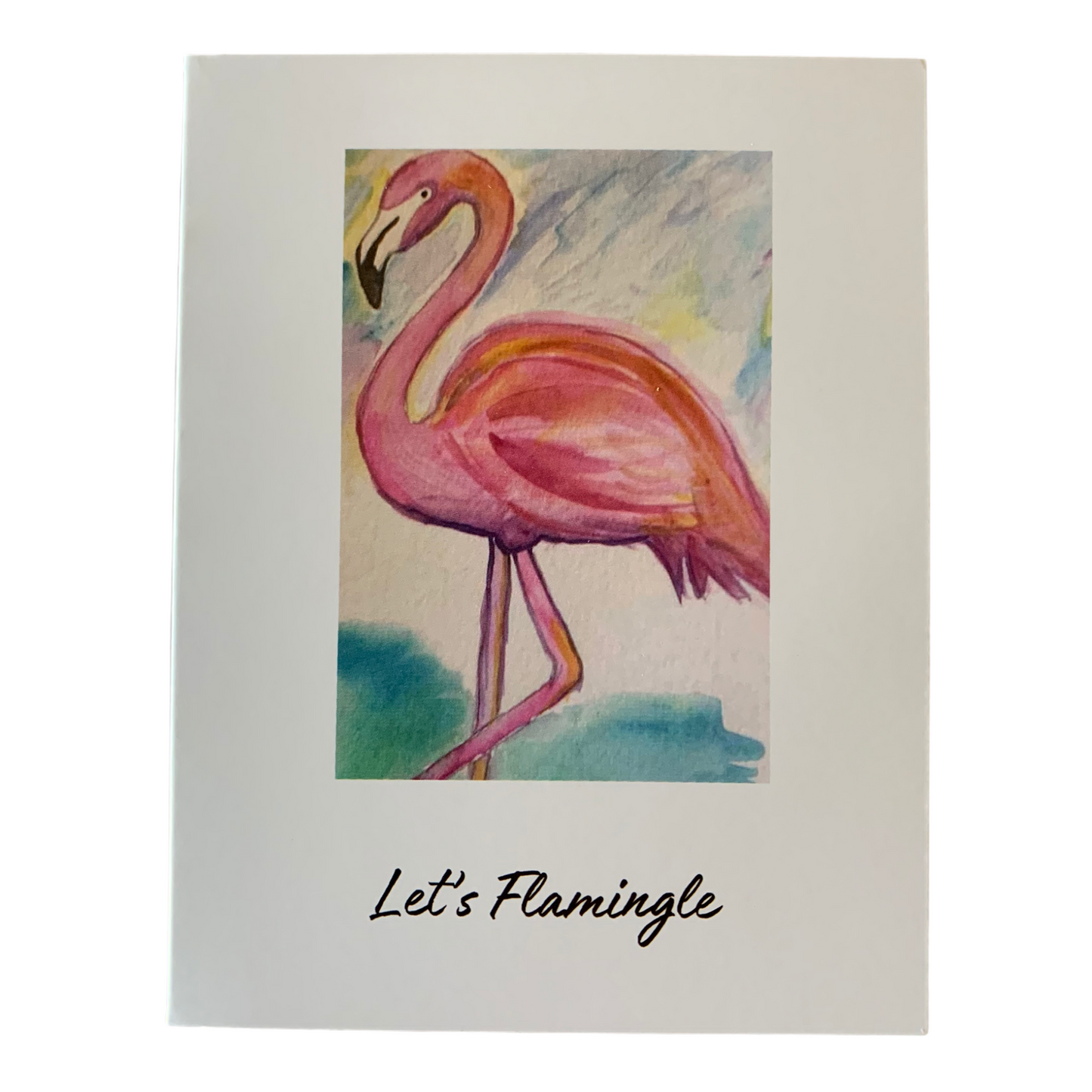 Flamingo notecard