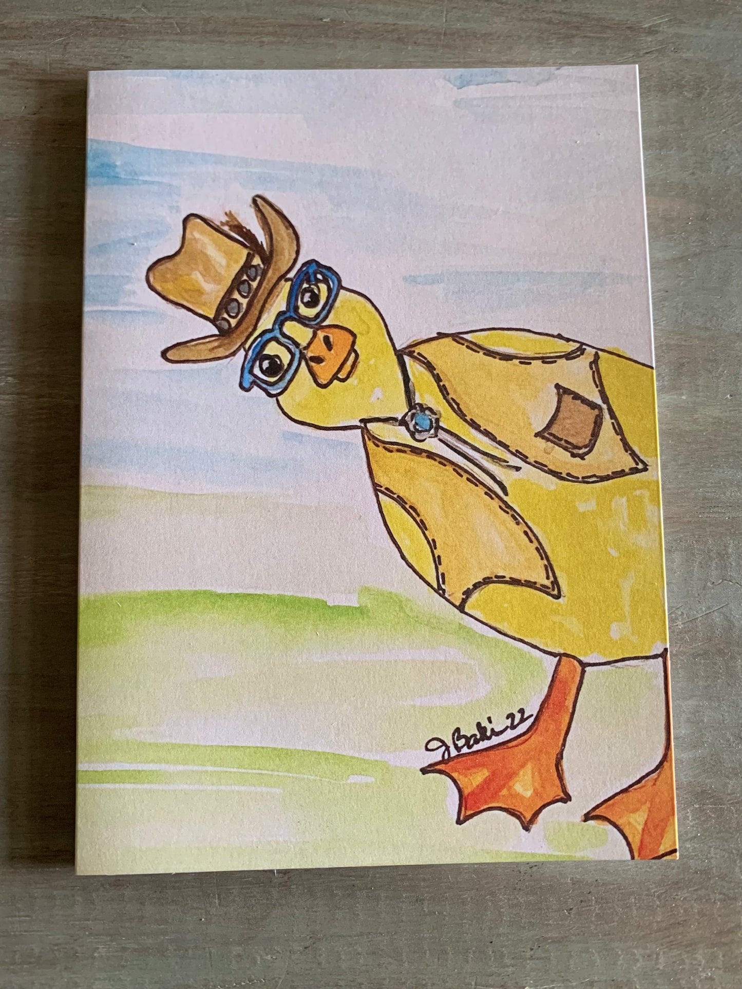 Duck blank notecard